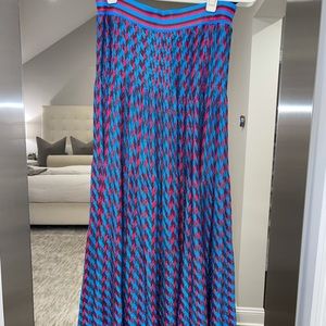 Zara knit multicolor jacquard skirt